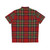 Red Stewart Clan Tartan Hawaiian Shirt - Back