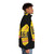 Lemon and Paeroa inspired puffer jacket with a kiwiana drink design - men side right