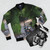 Michael Dunlop Bomber Jacket - Motorcycle Racing Enthusiast Wear - Flat lay