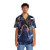 Colorful anime fireworks Hawaiian shirt with fantasy scene - Lifestyle
