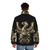 Legendary Phoenix Puffer Jacket featuring a mythical firebird design - men back
