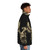 Legendary Phoenix Puffer Jacket featuring a mythical firebird design - men side right