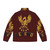 Legendary Golden Phoenix Puffer Jacket with Mythical Bird Wings - Back