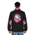 Legendary animals puffer jacket featuring mystic dragon and lightning design - men back