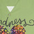 Colorful Hawaiian shirt with "Kindness Rules" text and heart design - Detail