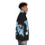 Legendary Animals Puffer Jacket featuring a mystic lightning dragon fantasy design - men side right