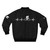 Cycling Heartbeat Bomber Jacket with Heartbeat Design - Back