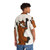 Red fox clinging to a Hawaiian shirt - People Back