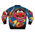 The World's Greatest Drummer Bomber Jacket featuring a drummer from the Muppets Electric Mayhem band - Back
