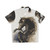 Black Fury Hawaiian Shirt with Majestic Black Stallion Print