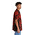 Red Death Hawaiian Shirt with Macabre Skull and Raven Motif - People Pight