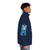 Puffer jacket featuring a detailed mythical creature design in vibrant colors - men side right