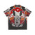 Red City Radio Lyrics Hawaiian Shirt with Feather and Skull Pattern