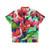 Red apple blossom Hawaiian shirt - Back
