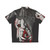 Black Fall Horror Anime Hawaiian Shirt - Back