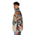 Cheetah print puffer jacket with wild cat inspired design - men side left