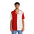 Red and White Color Block Hawaiian Shirt - People Front