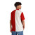 Red and White Color Block Hawaiian Shirt - People Back