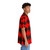 Red and Black Harlequin Hawaiian Shirt - People Pight