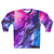 Vibrant rainbow ombre abstract sweatshirt