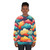 Colorful cloud pattern abstract graphic sweatshirt - women