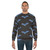 Colorful abstract bat sweatshirt with mythical bat design - men