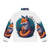 Legendary animals pastel 3D puffer jacket with a fantasy art design - Back