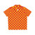 Amber Orange and Crimson Red Checkered Hawaiian Shirt