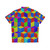 Rubik's Cube Hawaiian shirt with geometric illusion pattern - Back