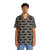 Black cat wearing a Hawaiian-style shirt - People Front