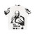 Butterbean Hawaiian Shirt with boxing champion silhouette design - Back