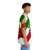 Iranian flag and lion design on a colorful Hawaiian-style shirt - People Pight