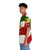 Iranian flag and lion design on a colorful Hawaiian-style shirt - People Left