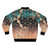 Ombre geometric pattern bomber jacket with cubes and lines - Back
