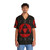 Black and Red Hawaiian Shirt with Protest-Inspired Design - People Front