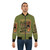 Retro 'Eat Your Greens' bomber jacket with bigfoot, monster, and occult-inspired design - Lifestyle