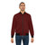 Medieval-inspired bomber jacket with a dragon scales pattern in a bold blood red color - Lifestyle