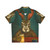 Bunny Hops Hawaiian Shirt with Bunnies, Olives, and Beer Imagery