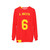 Andreas Iniesta #6 Spain National Team Football Sweatshirt - hanging