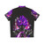 Anime Hawaiian shirt with rose pattern and dragon ball z elements - Back