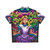 Alice in Wonderland inspired Hawaiian shirt with trippy, psychedelic design - Back