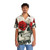 Rose eye skull Hawaiian shirt with vibrant floral and skull design - People Front