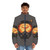 A warm and cozy puffer jacket with a pilot and butterfly design, perfect for outdoor exploration. - men front