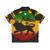 Rasta Reggae Lion Of Judah Hawaiian Shirt with Royal Music Design