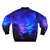Glowing bomber jacket with swirling glow-in-the-dark design - Back