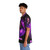 Ramonda Hawaiian Shirt with Purple Floral Tropical Print - People Left