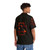 Rammstein inspired white Hawaiian shirt with pinkflower pattern - People Back