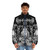 Lamp of the Murmuur black metal puffer jacket with occult and satanic design - men front