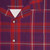 Ramblers Red Tartan Hawaiian Shirt - Detail