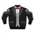 A black tuxedo-style bomber jacket with a red bow tie and vest - Back